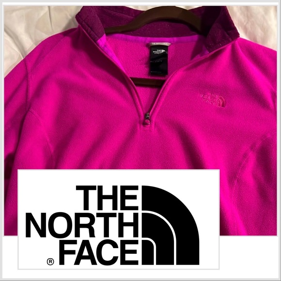 North Face Bright Fuchsia Fleece Jacket - Picture 1 of 5